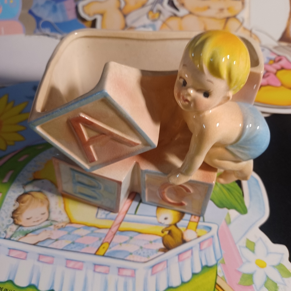 Vintage baby shower decorations